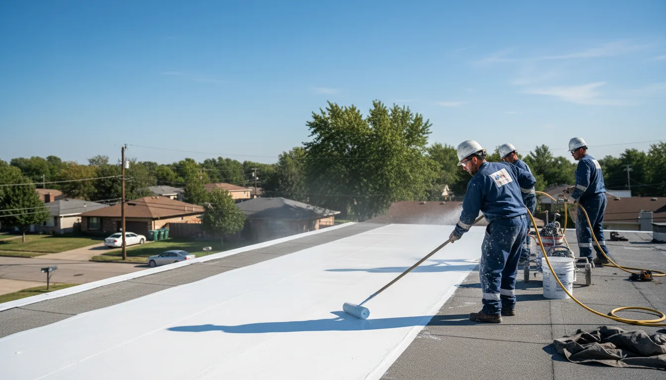 Commercial roof coating in Fairmount, ND near me